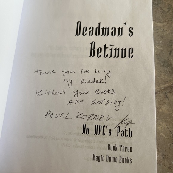 Deadman's Retinue Book 3 By Pavel Kornev See Pic Signed? - Picture 3 of 3